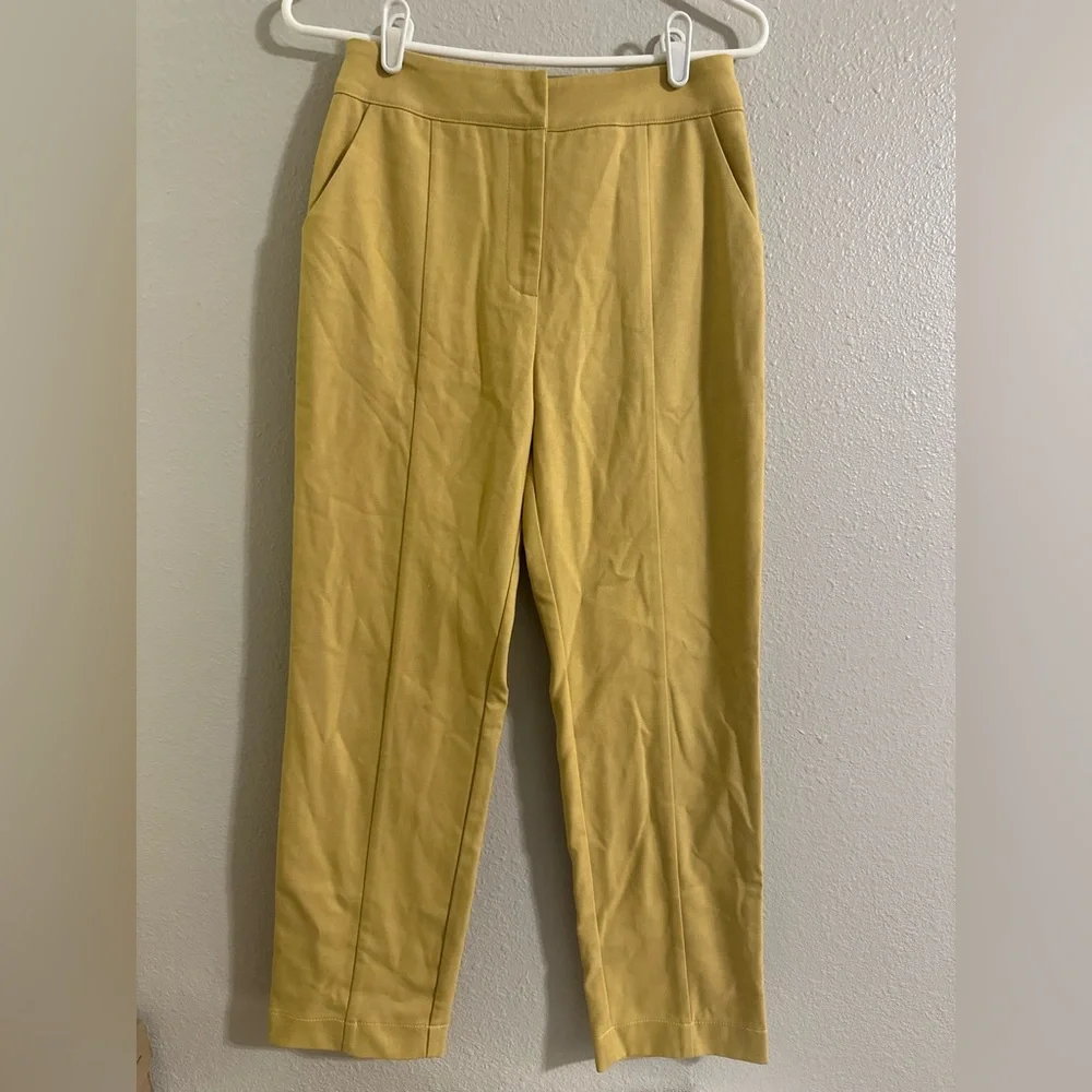 NWT Ghospell Chic Yellow Straight Leg Women's Pants - Picture 2 of 8
